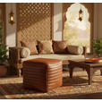 HOCKER Echtleder Cognac  - Cognac, LIFESTYLE, Leder (40/40/40cm) - Landscape