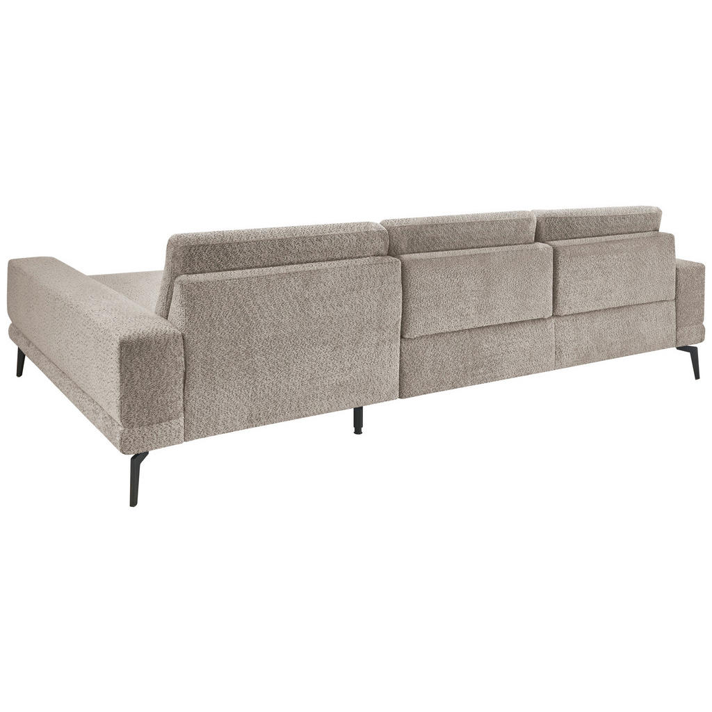 Thumbnail - SetOne by Musterring Ecksofa, Grau, Textil, 3-Sitzer, Ottomane rechts, L-Form, 294x184 cm, Made in EU, Typenauswahl, Fuß...