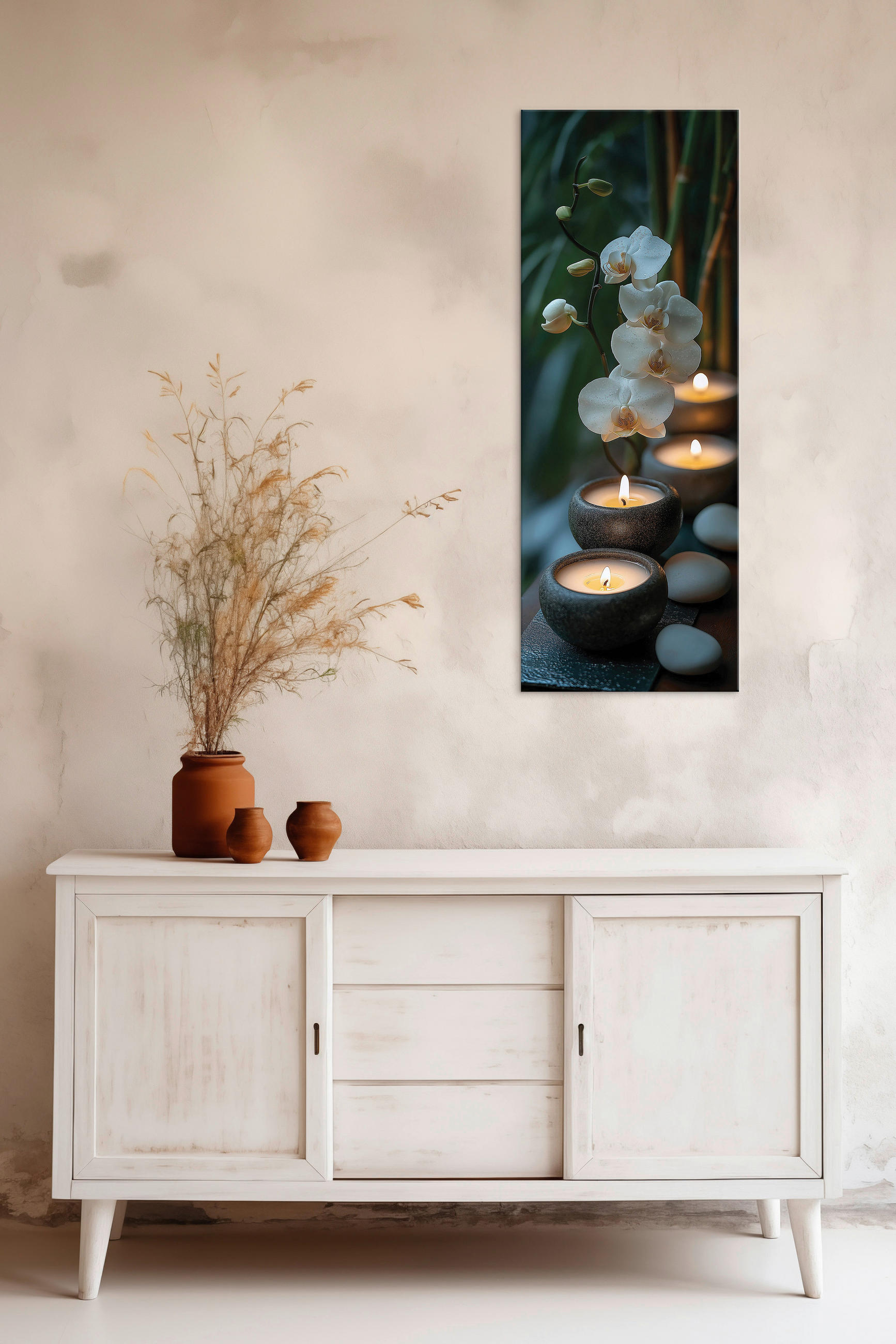 KEILRAHMENBILD Zen 30/80 cm  - Multicolor, Basics, Holz/Papier (30/80cm)