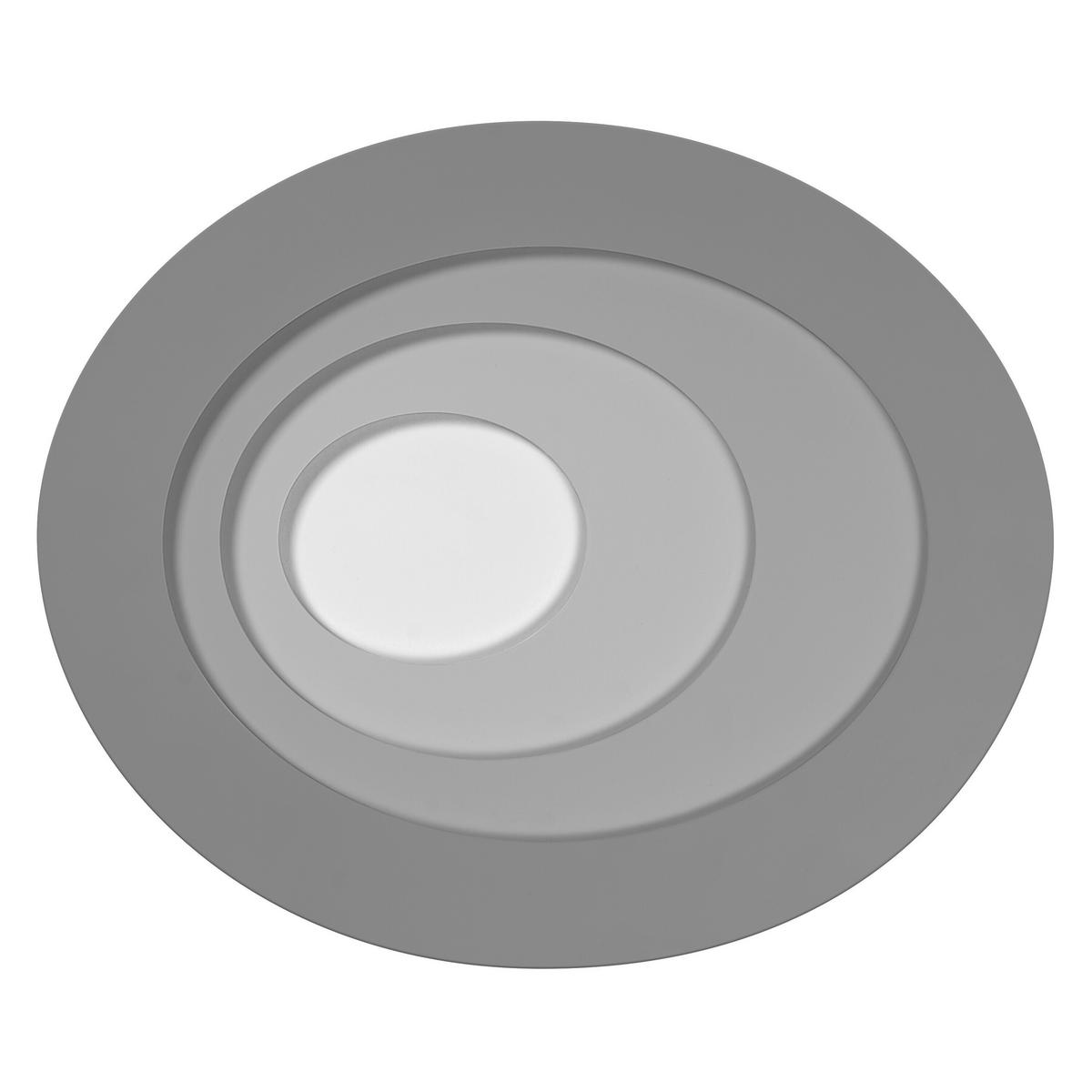LED-DECKENLEUCHTE Orbis Spiral 30/36/5,6 cm   - Grau, Design, Kunststoff/Metall (30/36/5,6cm) - Osram