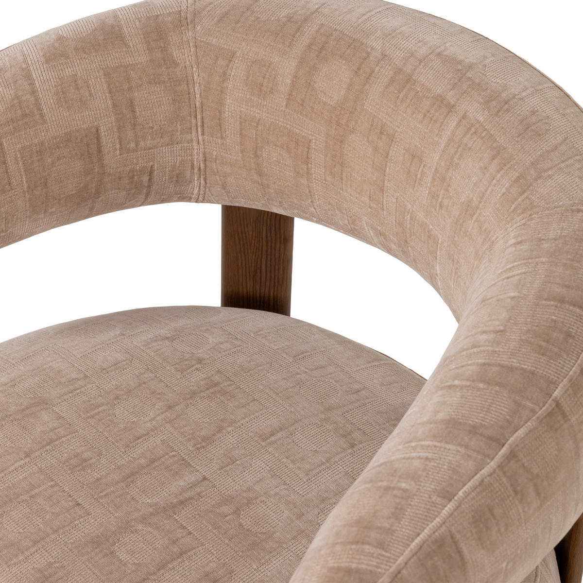 SESSEL in Webstoff Sandfarben  - Sandfarben/Schwarz, MODERN, Holz/Kunststoff (82/78/73cm) - Livetastic