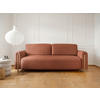 SCHLAFSOFA ARCADOVA in Hellrot  - Eichefarben/Hellrot, Design, Holz/Textil (244/97/97cm) - MID.YOU