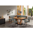 ECKBANK 195/155 cm  in Hellgrau, Wildeiche  - Wildeiche/Hellgrau, Design, Holz/Textil (195/155cm) - Venda