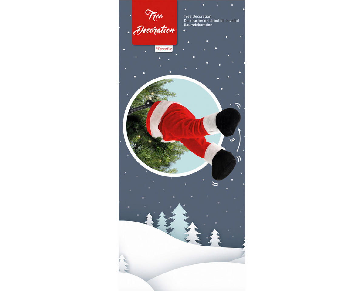 WEIHNACHTSMANN - Rot, Basics, Kunststoff (15/10/34cm)