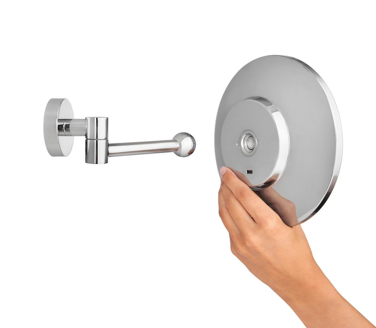 SCHMINKSPIEGEL  - Chromfarben, Basics, Metall (18/18/18,5cm) - Tesa