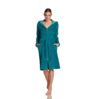 BADEMANTEL Palermo L Damen  - Türkis, Basics, Textil (Lnull) - Vossen