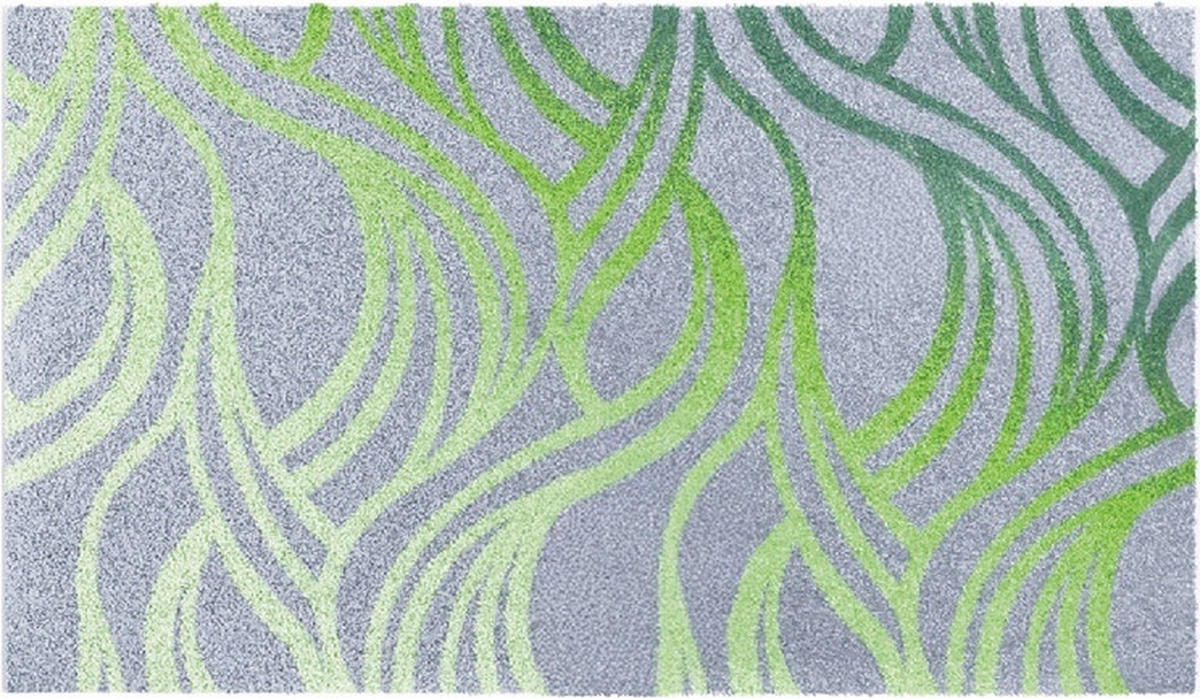 BADEMATTE Grün 60/100 cm  - Grün, Design, Kunststoff/Textil (60/100cm) - Grund