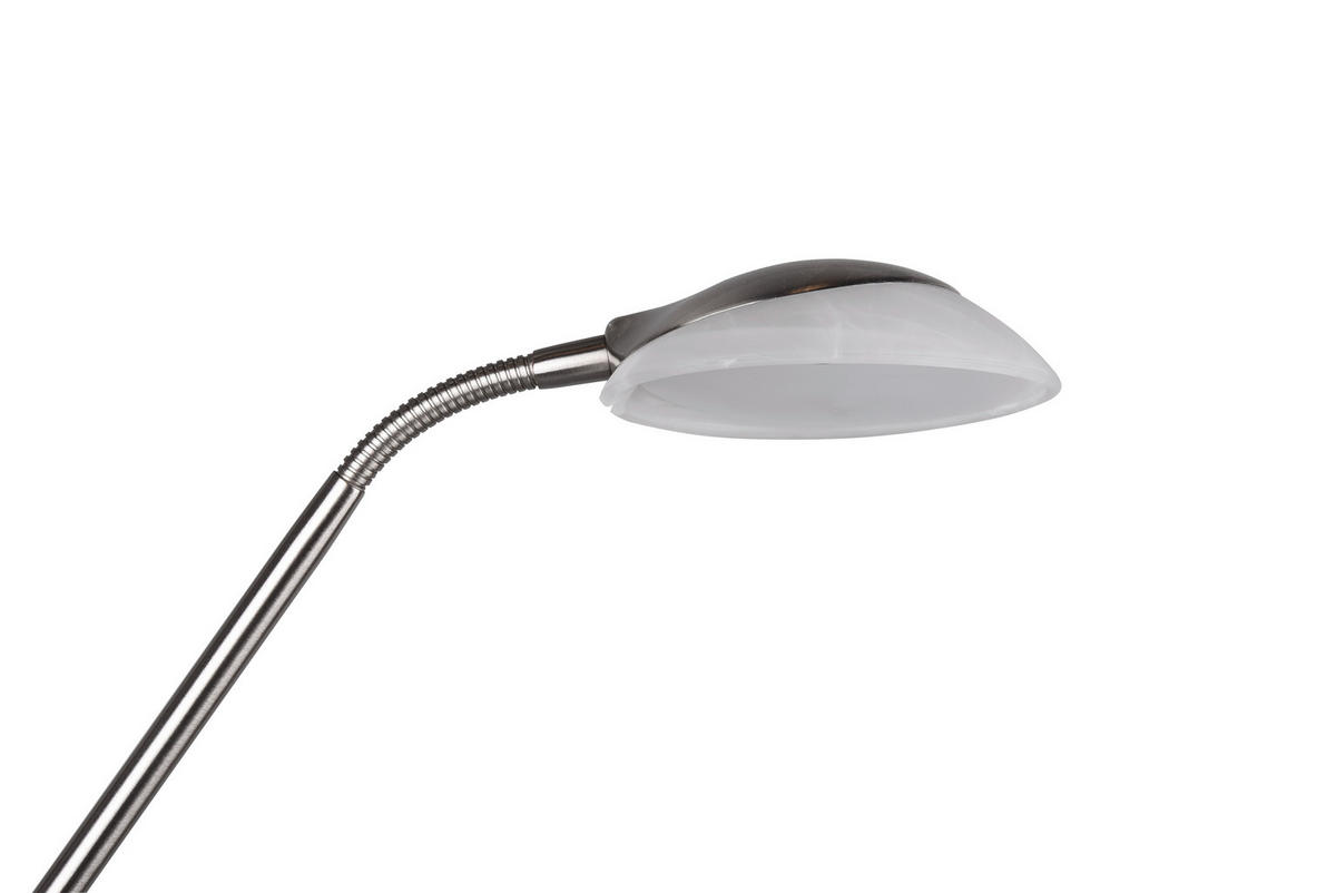 LED-DECKENFLUTER Orson 32,5/180 cm  - Alabasterfarben/Nickelfarben, Basics, Glas/Metall (32,5/180cm) - Novel