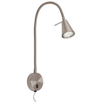 LED-WANDLEUCHTE Tusa 8/45 cm   - Nickelfarben, Basics, Metall (8/45cm) - Briloner