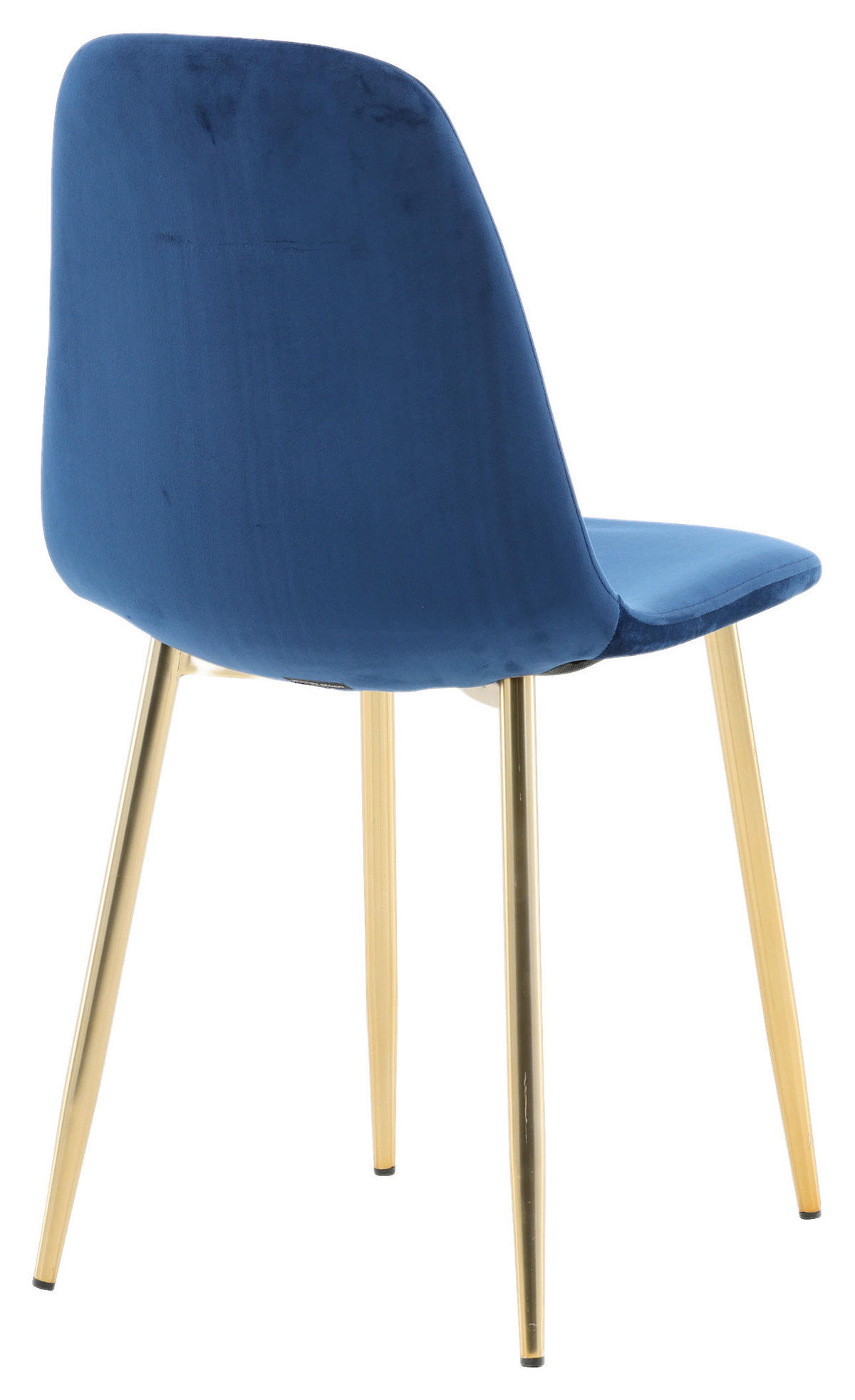 STOLSET 2 styck stål sammet  - ljusblå/mässingsfärgad, Design, metall/textil (44/86/52cm) - Livetastic