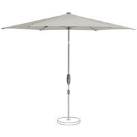 SONNENSCHIRM 300 cm Hellgrau  - Silberfarben/Hellgrau, KONVENTIONELL, Textil/Metall (300/300cm) - Suncomfort by Glatz