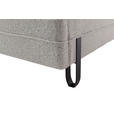 POLSTERBETT Beleuchtung 140/200 cm  in Creme  - Creme/Schwarz, MODERN, Textil/Metall (140/200cm) - Novel