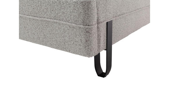 POLSTERBETT Beleuchtung 140/200 cm in Creme - Creme/Schwarz, MODERN, Textil/Metall (140/200cm) - Novel