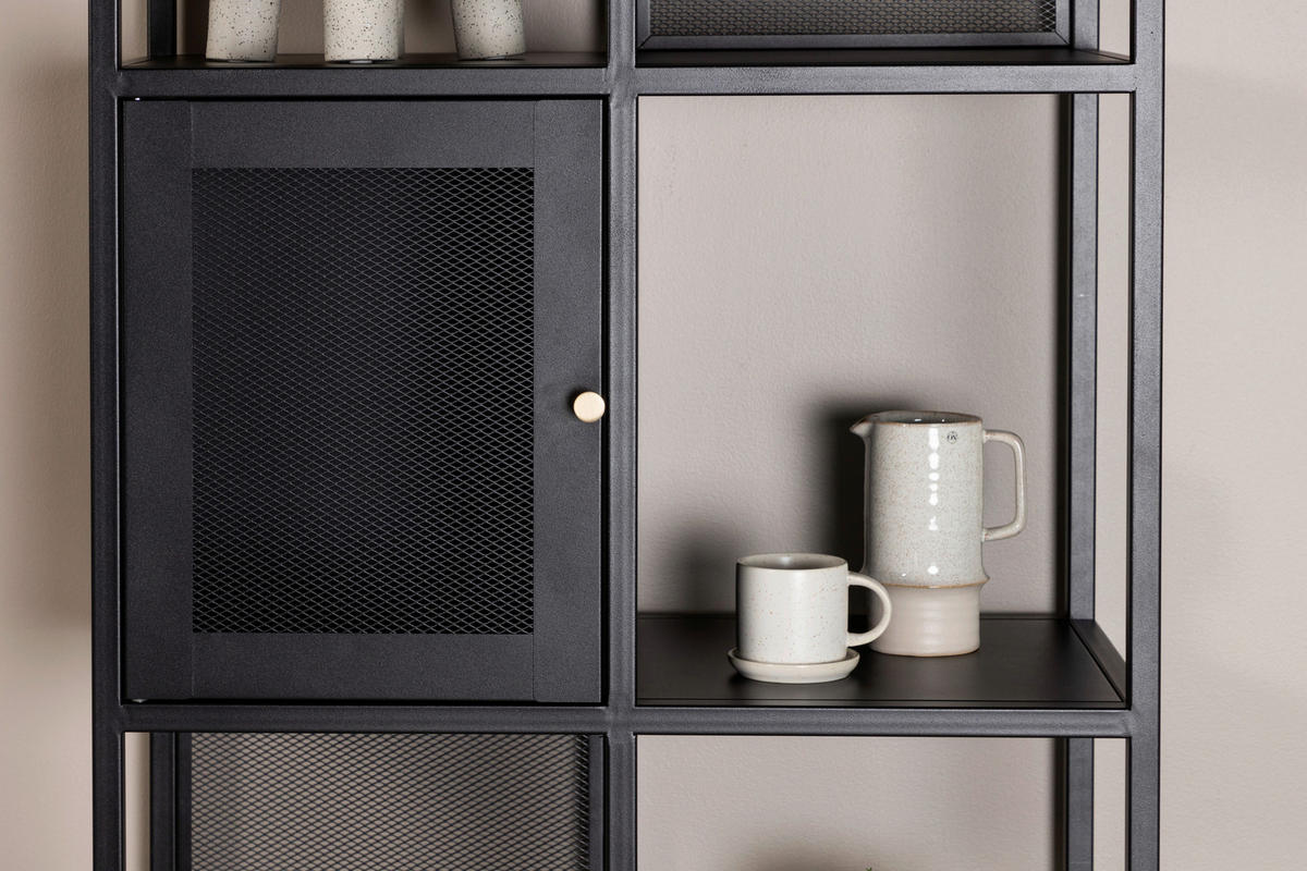 HYLLA i 70/180/35 cm svart  - svart, Design, metall (70/180/35cm) - Livetastic