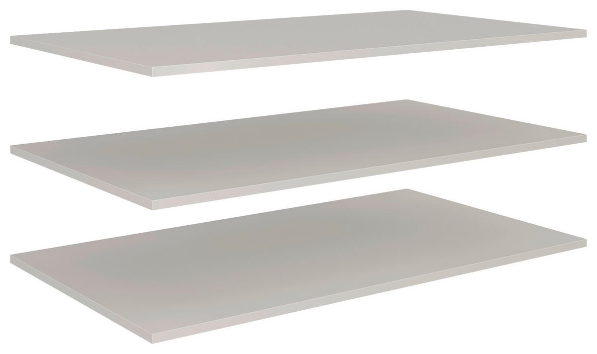 SET POLIC - svetlo siva, Moderno, leseni material (98,2/54,4/1,6cm) - Dieter Knoll