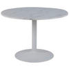 ESSTISCHMetall, Stein  110/75 cm  - Weiss, Trend, Stein/Metall (110/75cm) - Livetastic