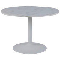 STOL ZA BLAGOVAONICU  bijela  metal, kamen      - bijela, Trend, kamen/metal (110/75cm) - Livetastic