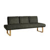 SITZBANK 209/92/78 cm  in Grün, Eichefarben  - Eichefarben/Grün, Design, Holz/Textil (209/92/78cm) - Dieter Knoll