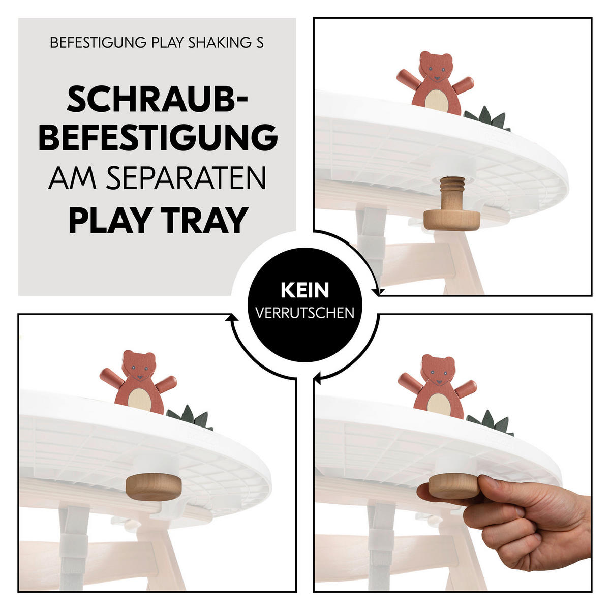 MOTORIKSPIEL - Buchefarben/Terracotta, Basics, Holz (11/13/20cm) - Hauck