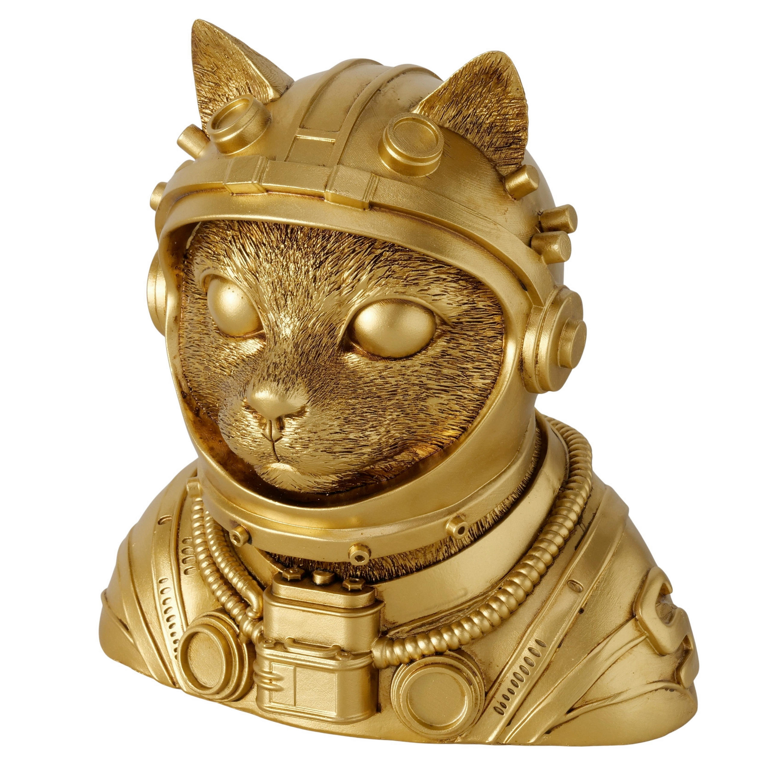 SKULPTUR - guldfärgad, Basics, plast (23/18/25cm)