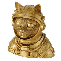 SKULPTUR - guldfärgad, Basics, plast (23/18/25cm)