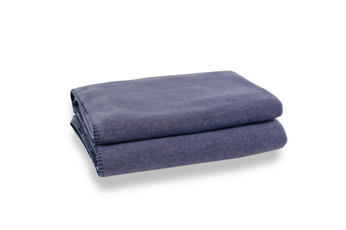 ODEJA IZ FLISA 220/240 cm temno modra  - temno modra, Konvencionalno, tekstil (220/240cm) - Zoeppritz