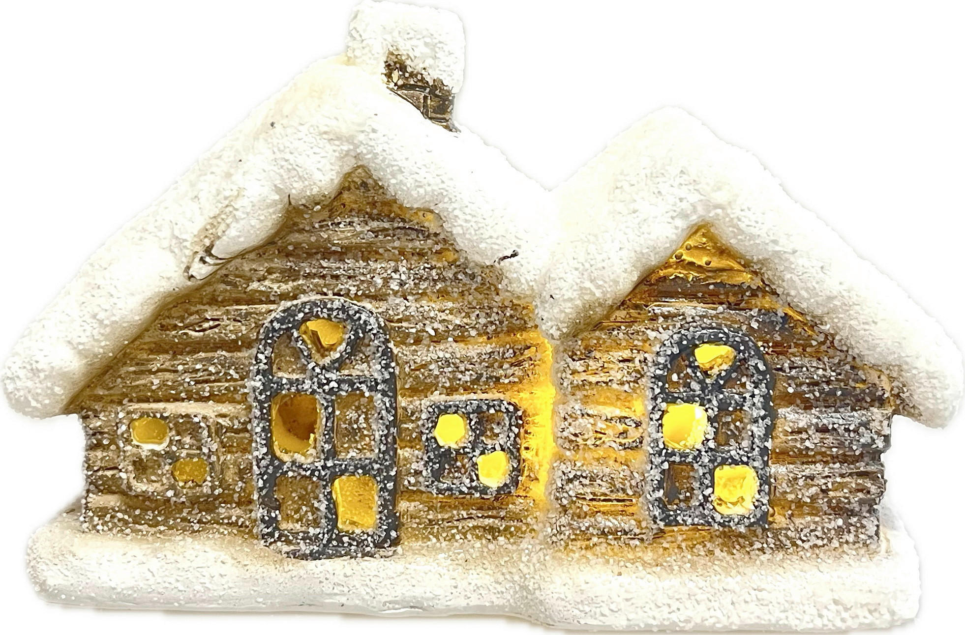 DEKORAČNÍ DŮM - šedavě hnědá, Basics, plast (17,5/5,2/10,5cm)