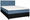 BOXBETT 120/200 cm  in Schwarz, Hellblau  - Schwarz/Hellblau, KONVENTIONELL, Holz/Textil (120/200cm) - Boxxx