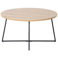 KONFERENČNÝ STOLÍK, čierna, dub artisan, kov, kompozitné drevo, 80/80/42 cm - čierna/dub artisan, Design, kov/kompozitné drevo (80/80/42cm) - Boxxx