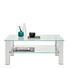 COUCHTISCH rechteckig Chromfarben, Klar - Chromfarben/Klar, Basics, Glas/Metall (110/70/45,8cm) - Novel