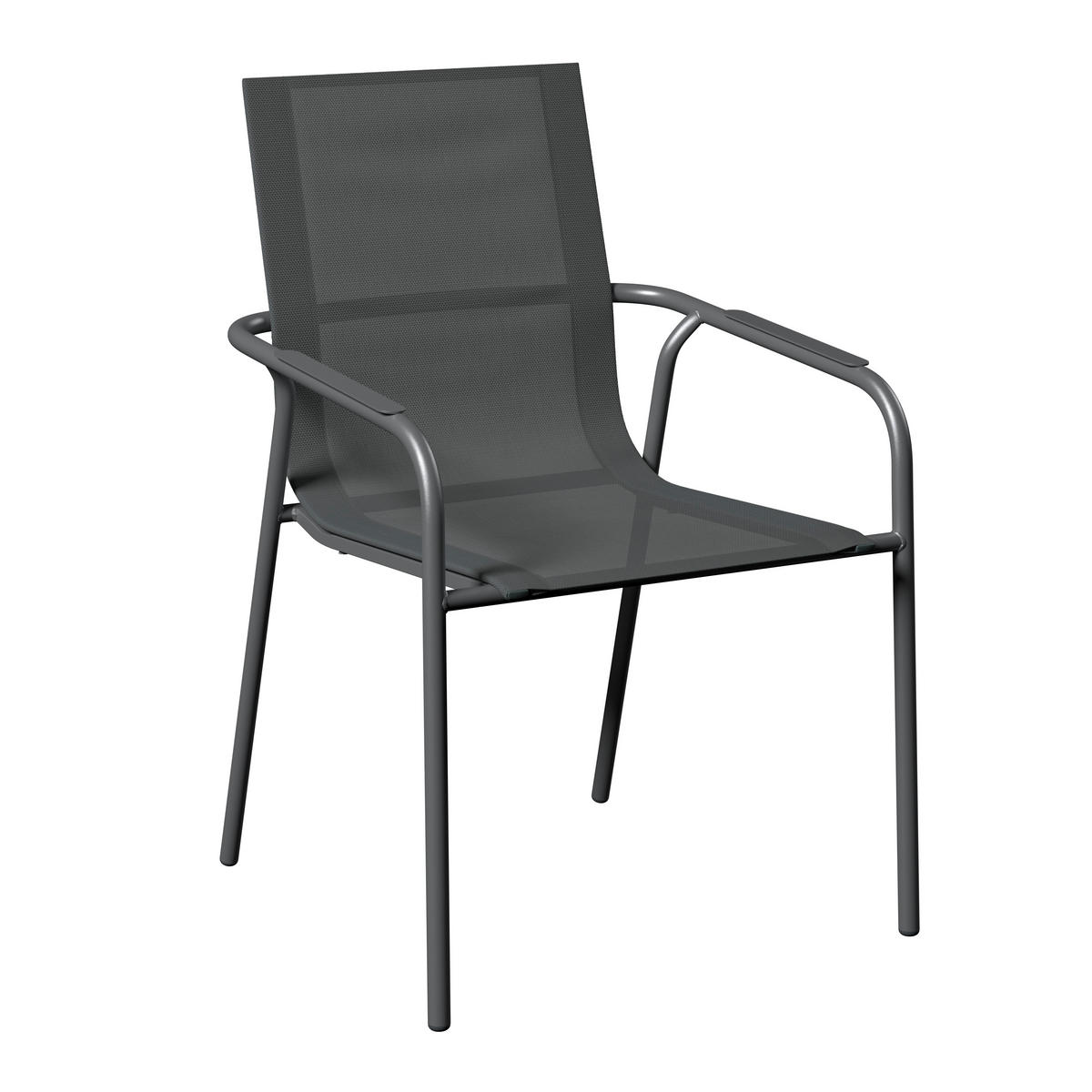 GARTENSTUHL Eisen Grau  - Grau, MODERN, Textil/Metall (60/87/63.5cm) - Ambia Garden