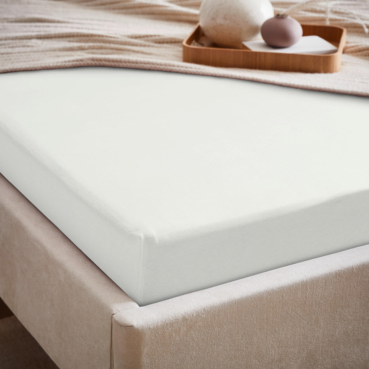 SPANNLEINTUCH 120/220 cm  - Weiß, Basics, Textil (120/220cm) - Dieter Knoll