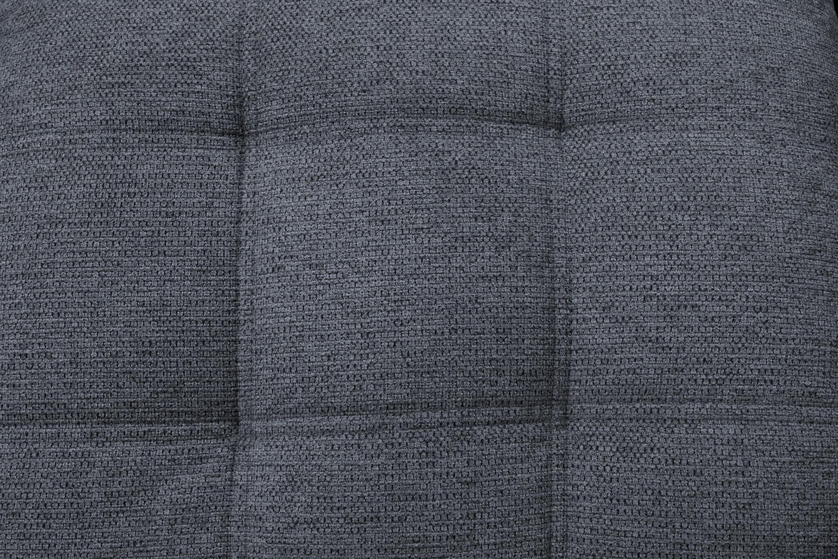 ECKSOFA Anthrazit Chenille  - Chromfarben/Anthrazit, KONVENTIONELL, Kunststoff/Textil (205/260cm) - Carryhome