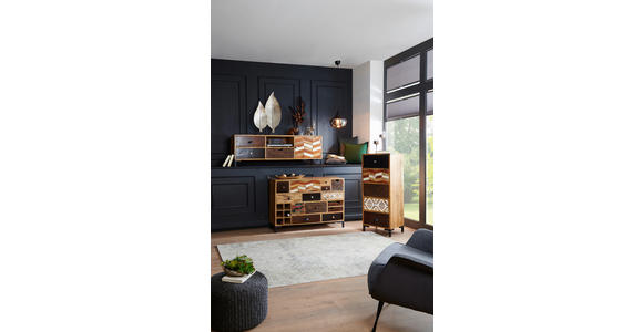 KOMMODE in 115/80/35 cm - Multicolor/Schwarz, LIFESTYLE, Keramik/Holz (115/80/35cm) - Landscape