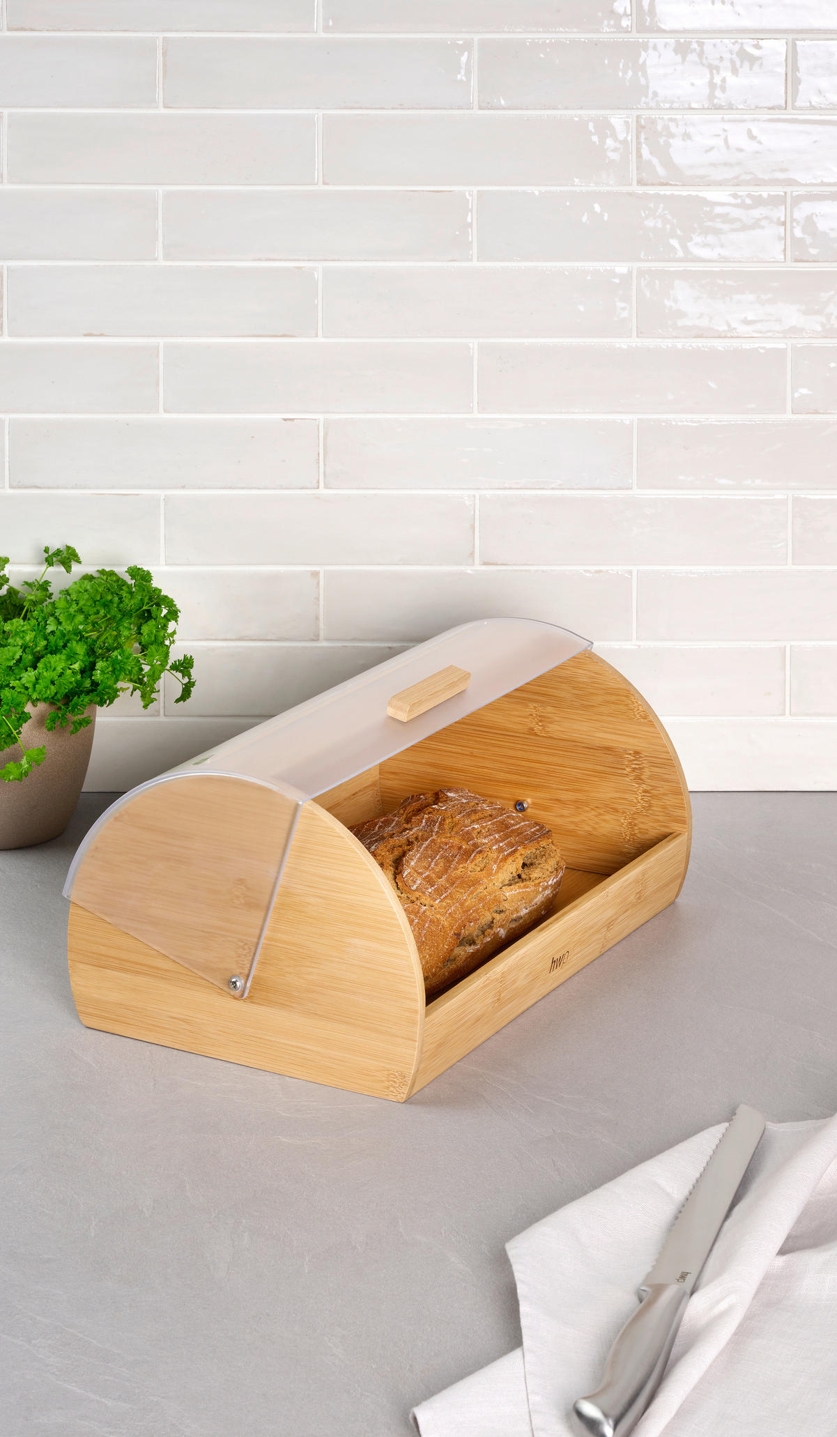 CHLEBNÍK - Basics, drevo/plast (38/25/19cm) - Homeware