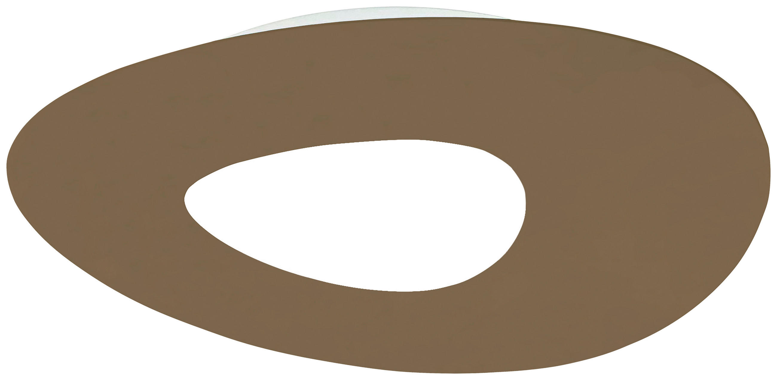 LED-DECKENLEUCHTE 70/50/3,5 cm  - Sandfarben, Design, Metall (70/50/3,5cm) - BOPP