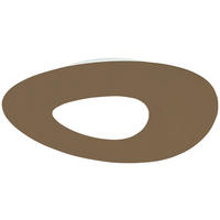 LED-DECKENLEUCHTE 70/50/3,5 cm  - Sandfarben, Design, Metall (70/50/3,5cm) - BOPP