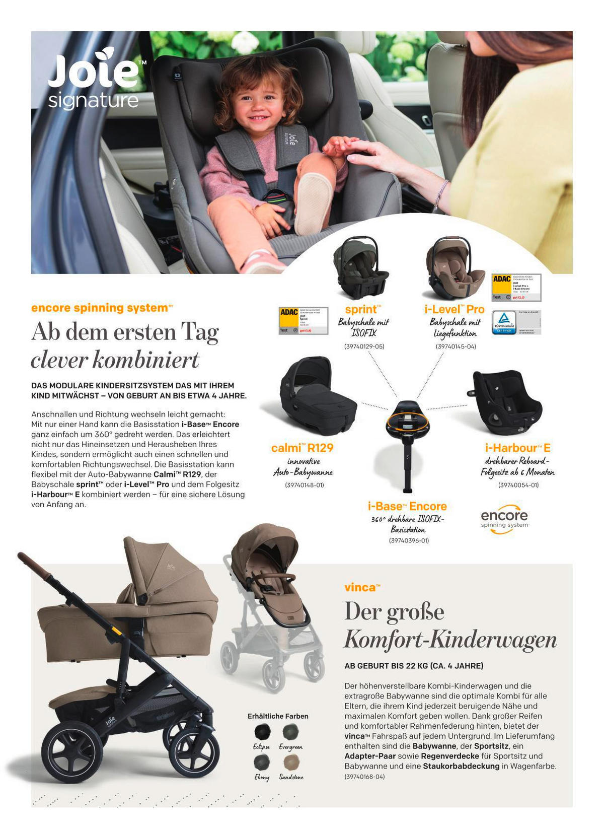 REBOARDER-KINDERSITZ i-Harbour E  - Schwarz, Basics, Kunststoff/Textil (52.8/49-63/67.3cm) - JOIE SIGNATURE