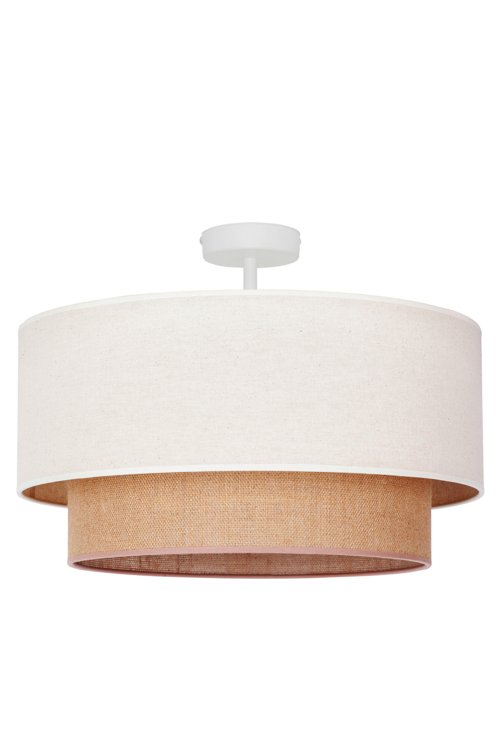 DECKENLEUCHTE Boho 45/30 cm   - Beige, Natur, Textil (45/30cm)