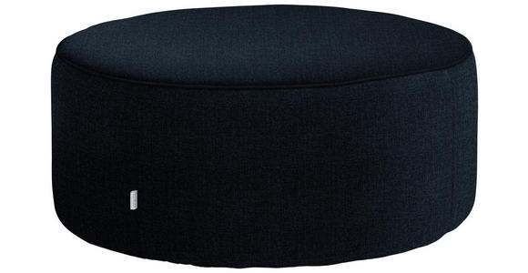 HOCKER in Textil Dunkelblau  - Dunkelblau, Design, Textil (80/33/80cm) - Belluti