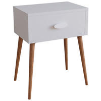 NACHTTISCH 44,5/60/30 cm  in Weiss  - Honigeiche/Weiss, Modern, Holzwerkstoff (44,5/60/30cm) - MID.YOU