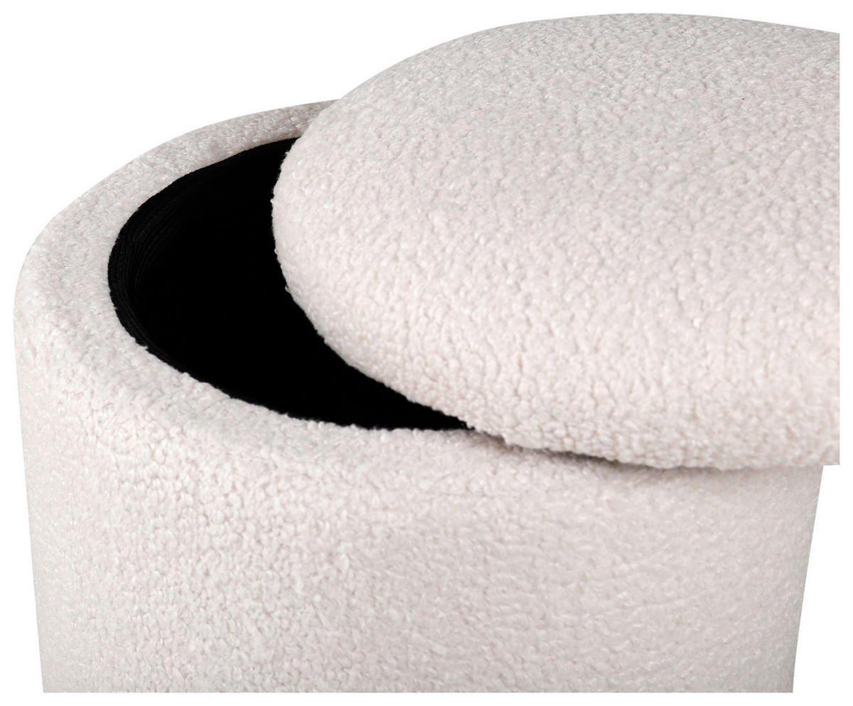SITTPUFF i  - vit, Design, textil (32/40/32cm) - Livetastic
