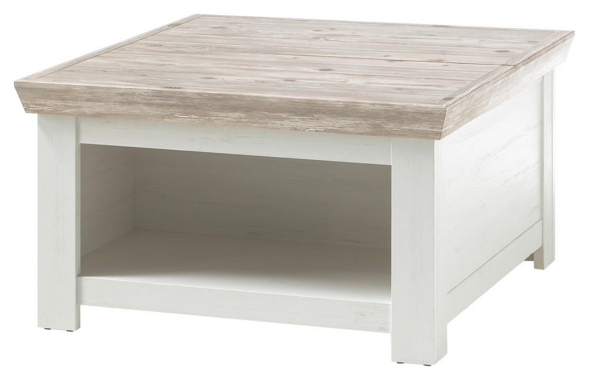 COUCHTISCH quadratisch Pinienfarben, Hellbraun  - Hellbraun/Pinienfarben, Design, Holzwerkstoff (86/48/86cm) - MID.YOU