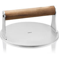 STISKALO ZA HAMBURGER - barve nerjavečega jekla/rjava, Basics, kovina/les (16/16/7,5cm) - Gefu