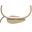 LED-TISCHLEUCHTE   - Sandfarben, Design, Kunststoff/Metall (22,6l) - Novel