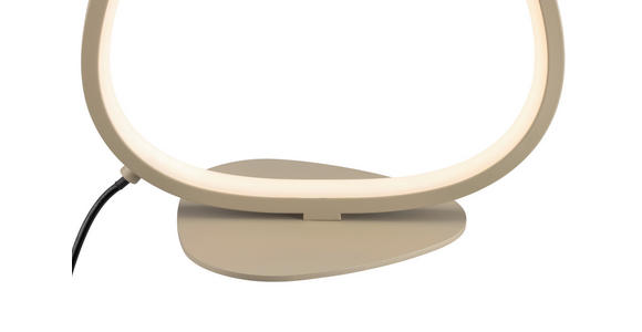 LED-TISCHLEUCHTE   - Sandfarben, Design, Kunststoff/Metall (22,6l) - Novel