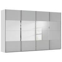 SCHWEBETÜRENSCHRANK 361/223/68 cm 4-türig Seidengrau  - Chromfarben/Seidengrau, Design, Glas/Holzwerkstoff (361/223/68cm) - Novel