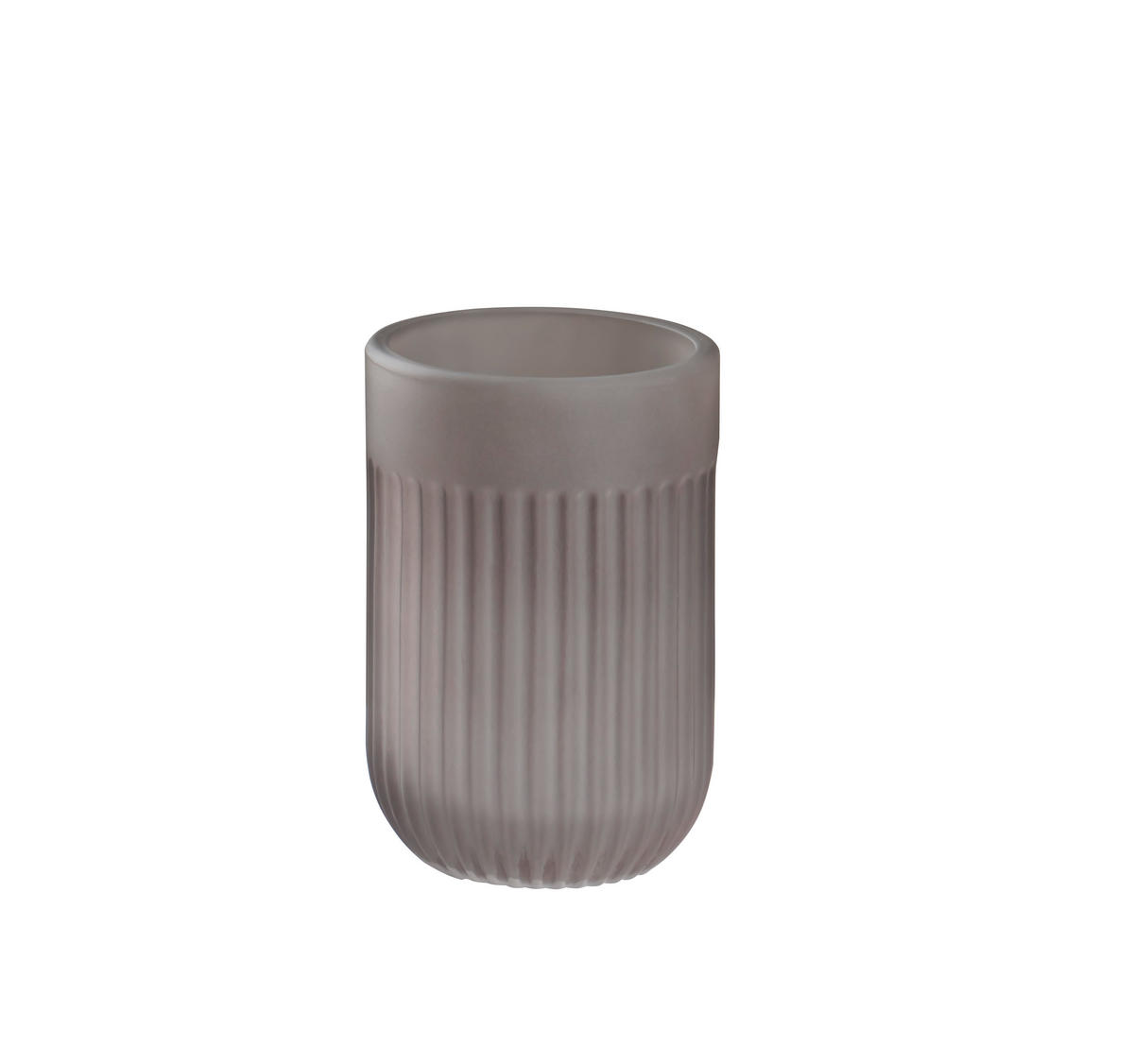 ZAHNPUTZBECHER Glas  - Grau, Basics, Glas (7,5/10,5/7,5cm) - Sadena