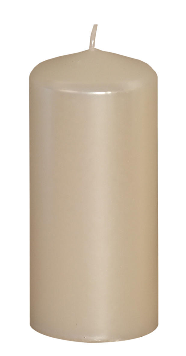 STUMPENKERZE 6/13 cm  - Weiß, Basics, Naturmaterialien (6/13cm)