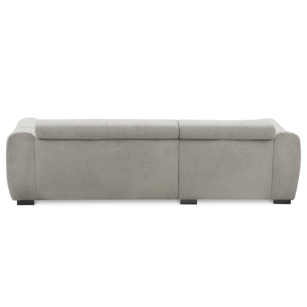 ECKSOFA  Webstoff Greige  - Greige/Schwarz, Design, Kunststoff/Textil (177/274cm) - Livetastic